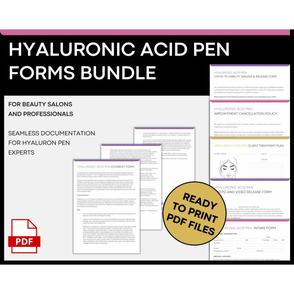 Hyaluronic Acid Pen Forms Bundle